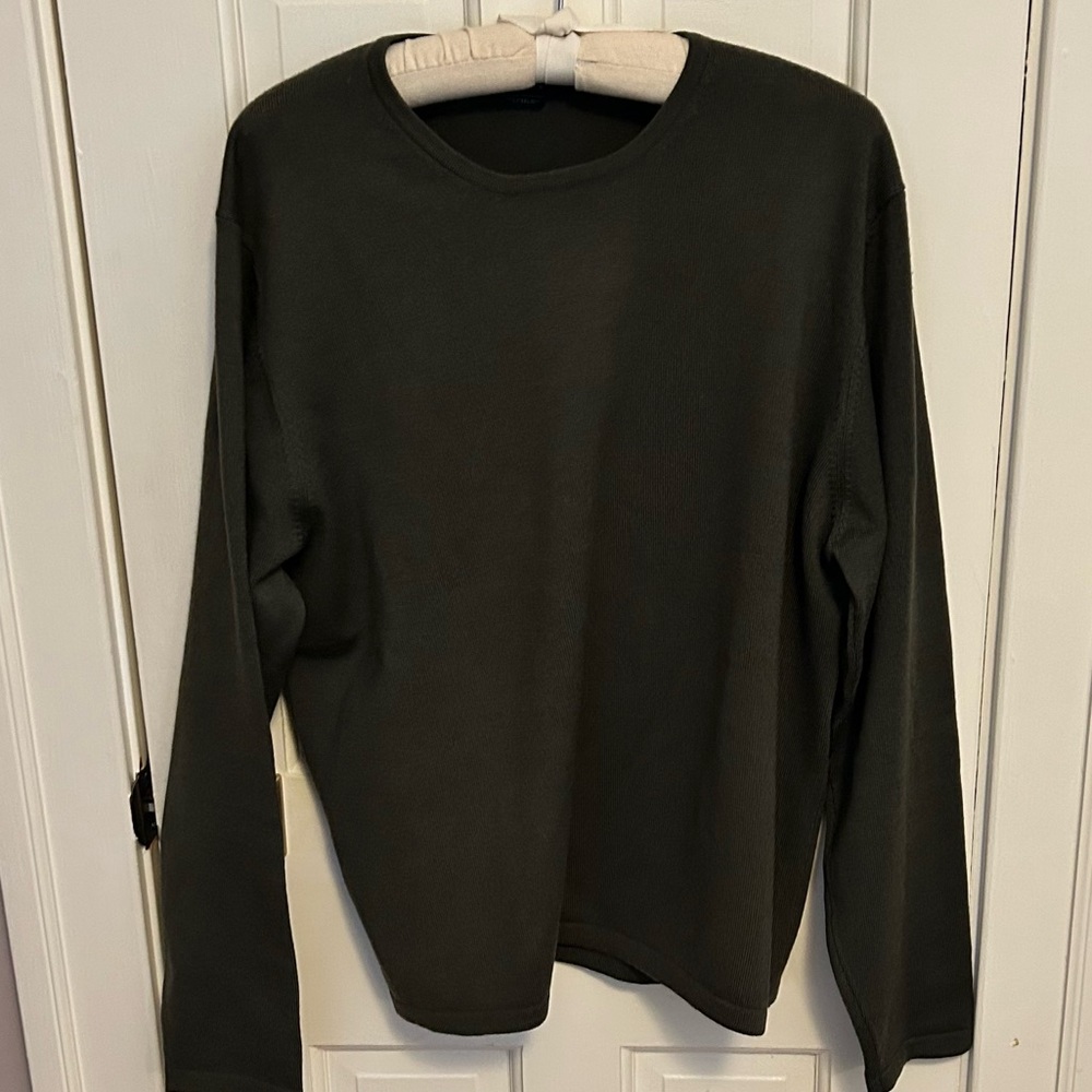 Brooks Dark Green Crewneck Sweater - Sz L